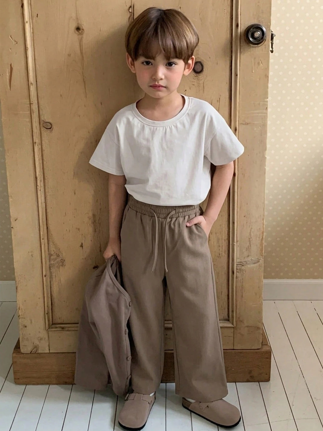 Pantaloni SHEIN, maro