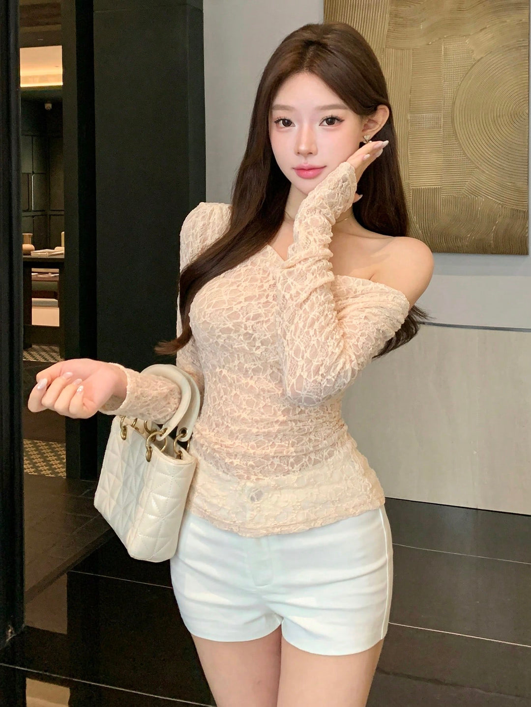 Top SHEIN, bej