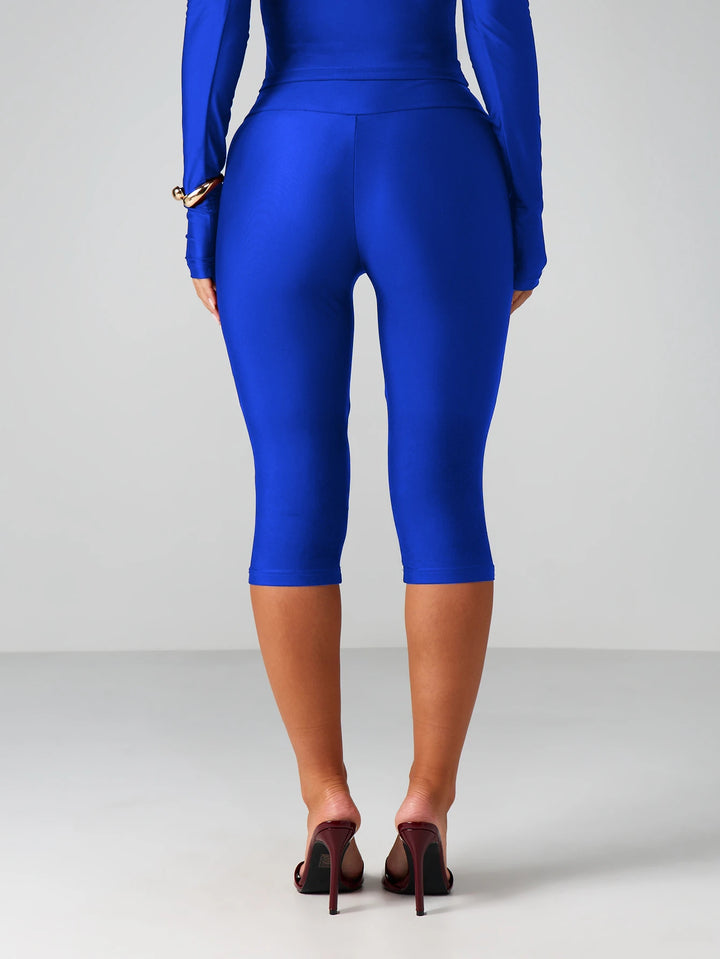 3/4-Es leggings SHEIN, kék