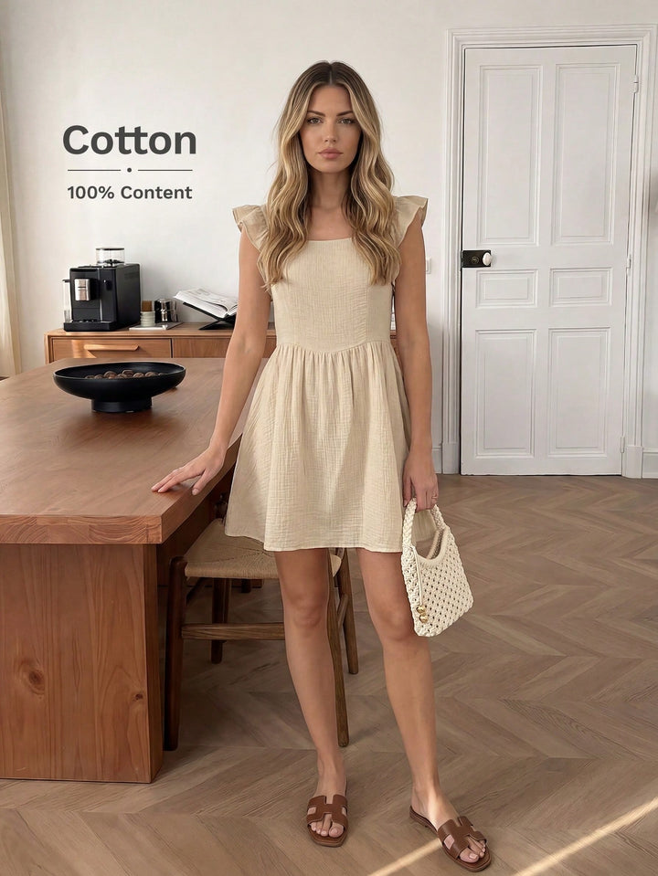 Rochie scurtă SHEIN, bej