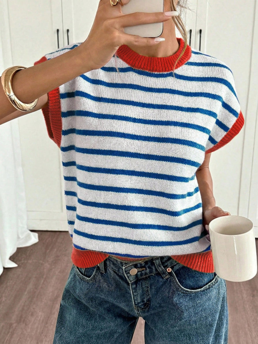 Tricou tricotat SHEIN, mix culori
