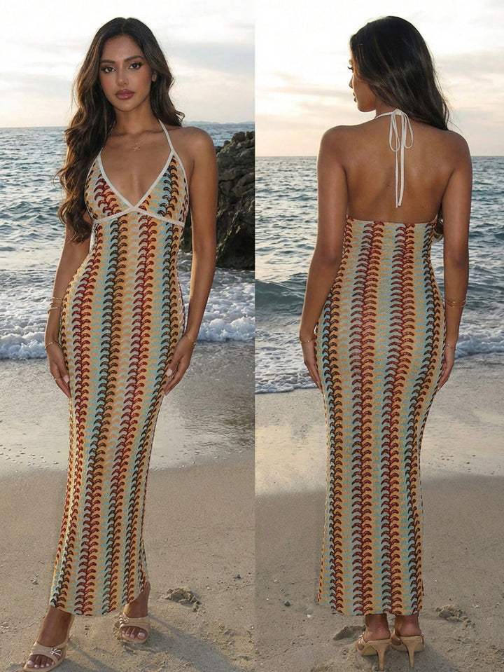 Rochie maxi SHEIN, mix culori