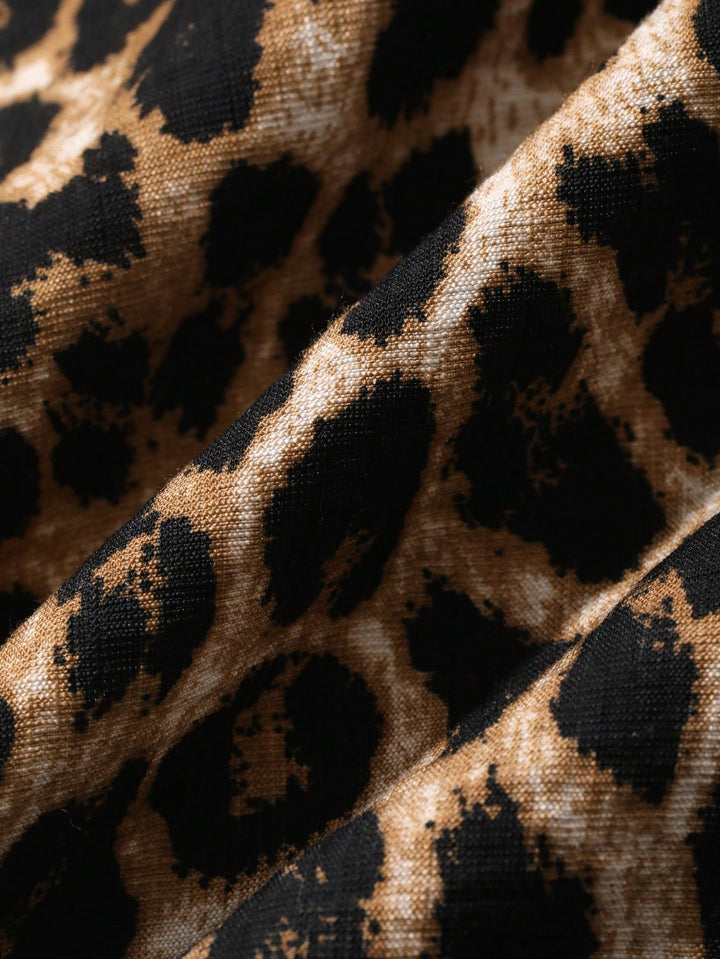 Rochie midi SHEIN, animal print