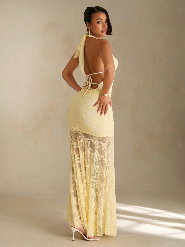 Rochie maxi SHEIN, galben