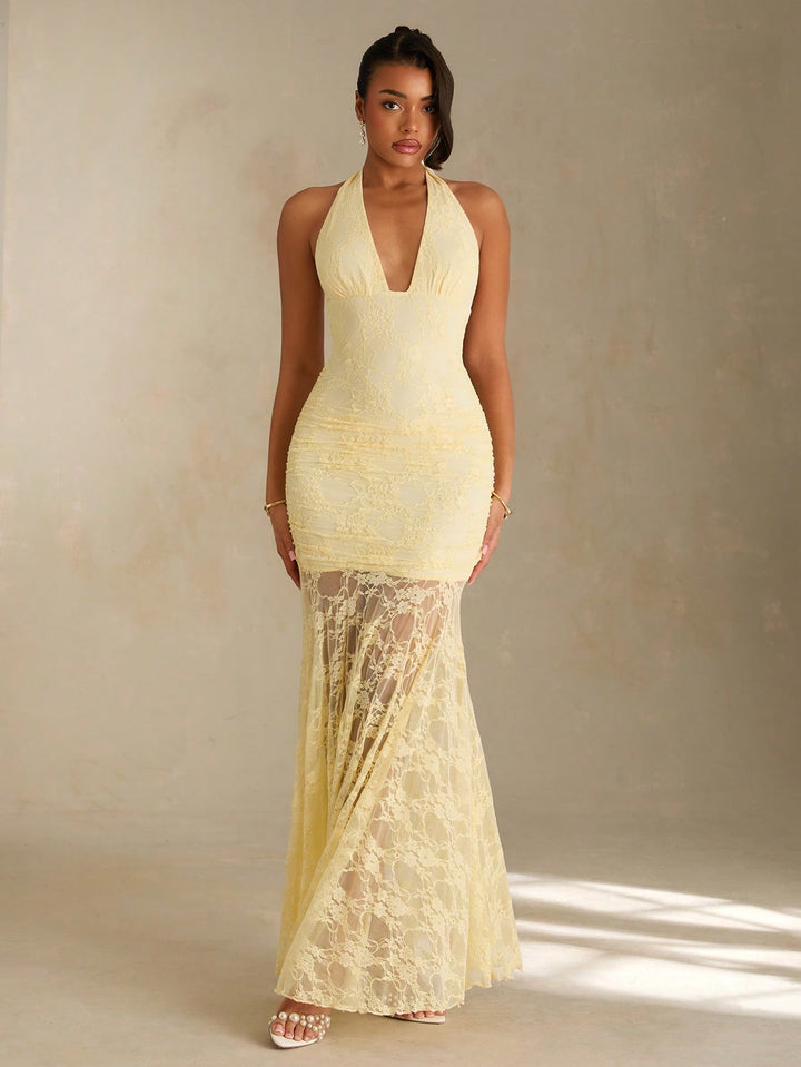 Rochie maxi SHEIN, galben