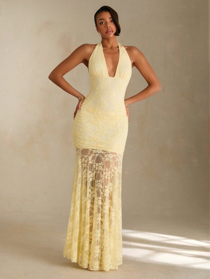 Rochie maxi SHEIN, galben