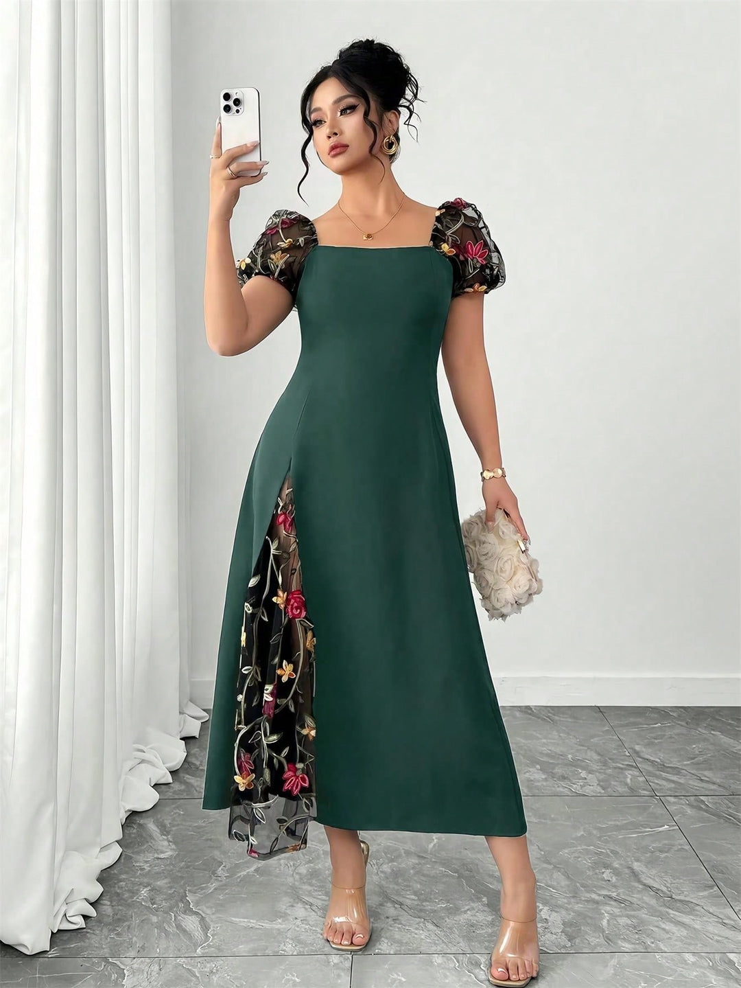 Rochie SHEIN, verde