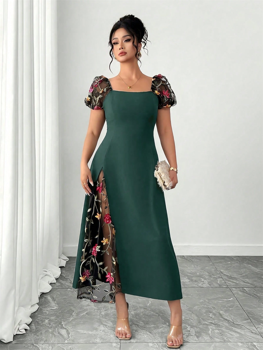 Rochie SHEIN, verde