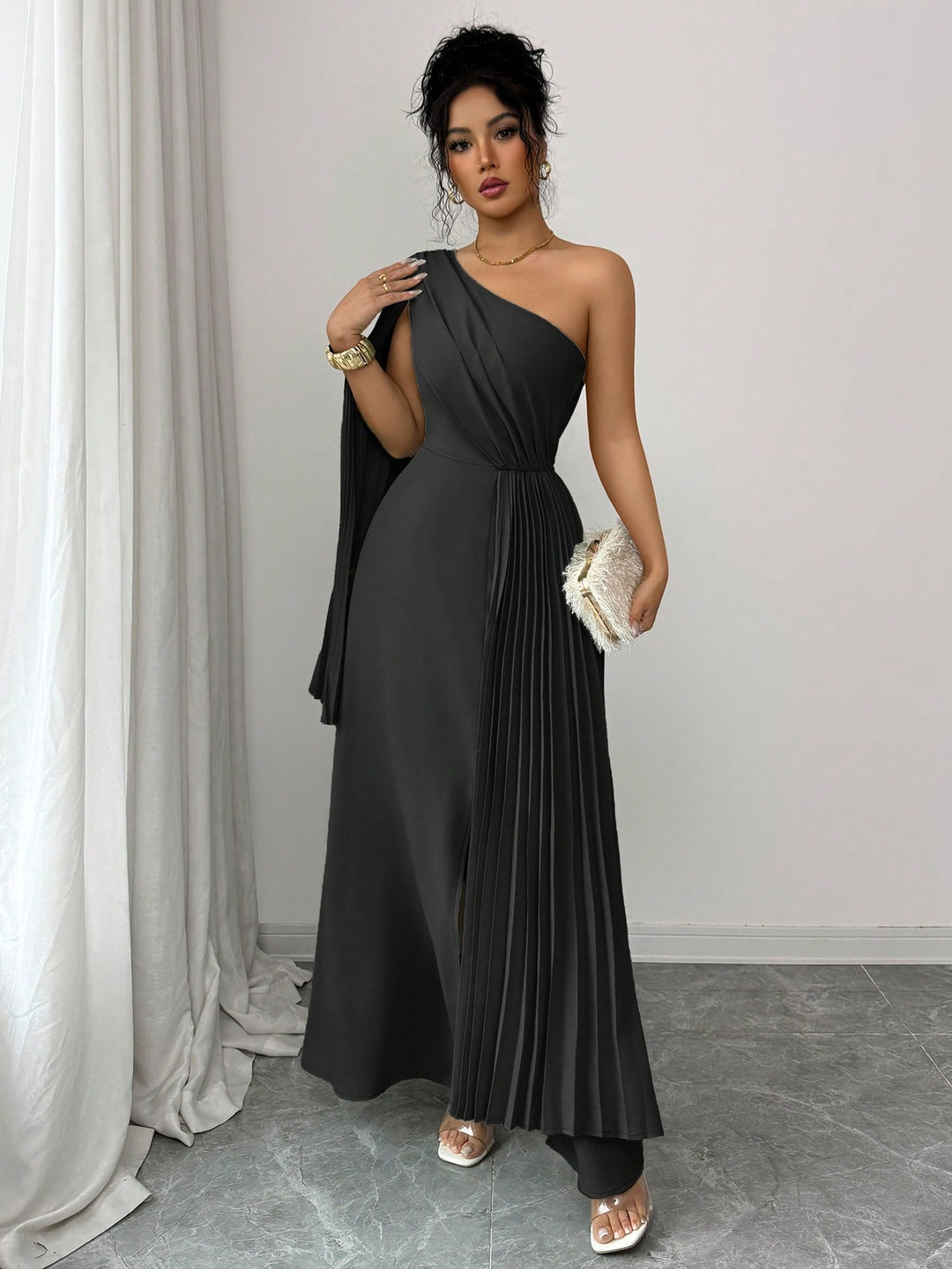 Rochie maxi SHEIN, negru