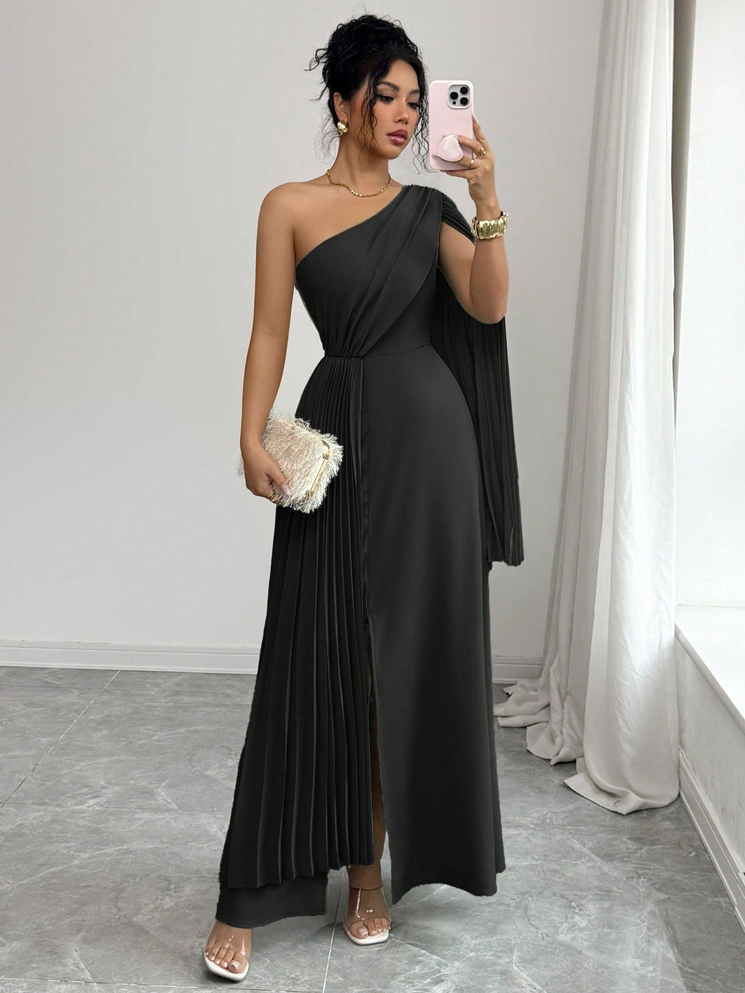 Rochie maxi SHEIN, negru