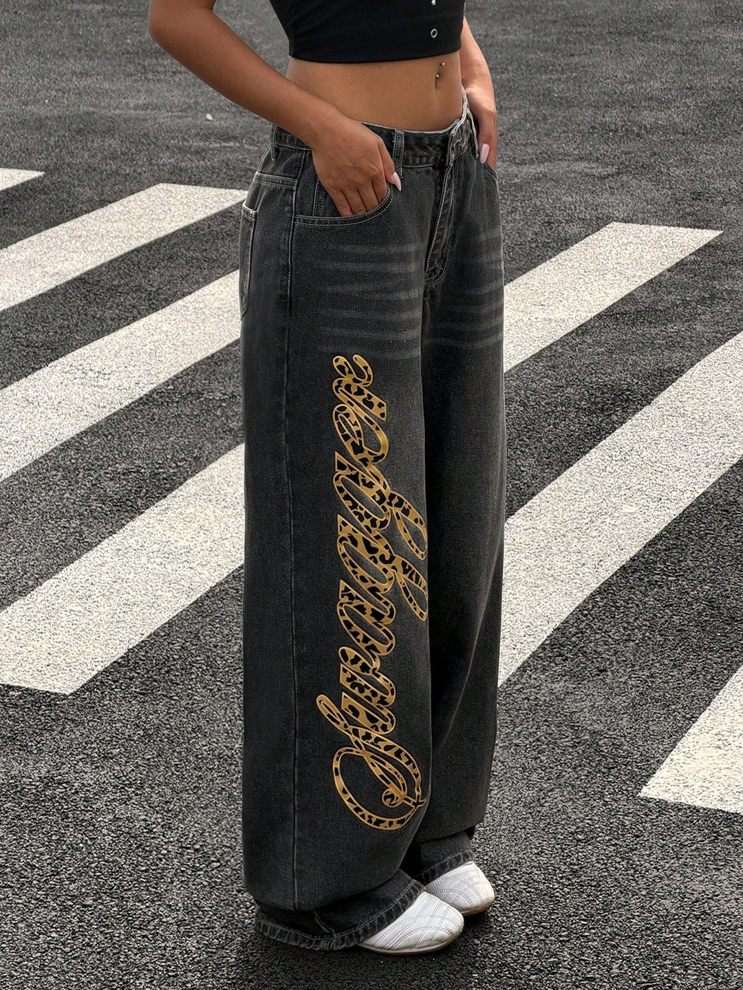Jeans SHEIN, gri