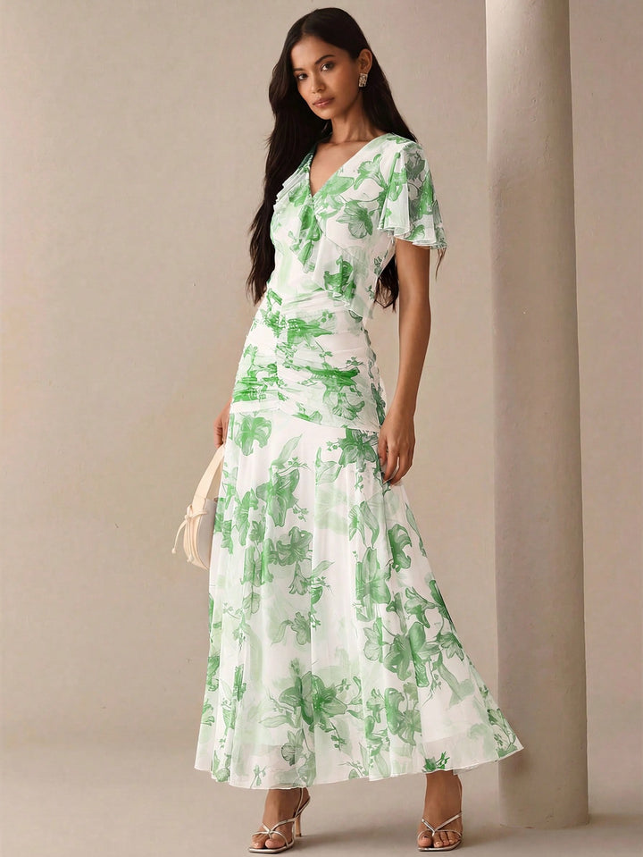Rochie maxi SHEIN, verde
