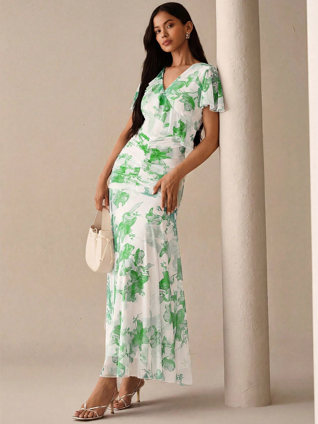 Rochie maxi SHEIN, verde