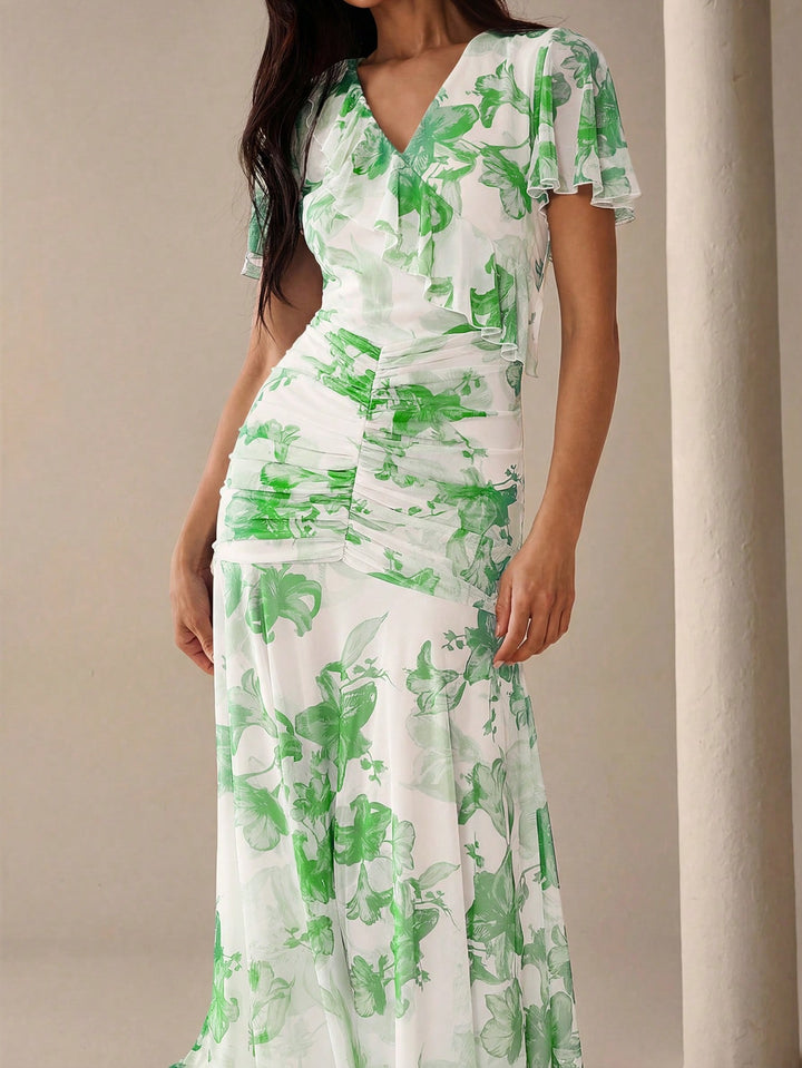 Rochie maxi SHEIN, verde