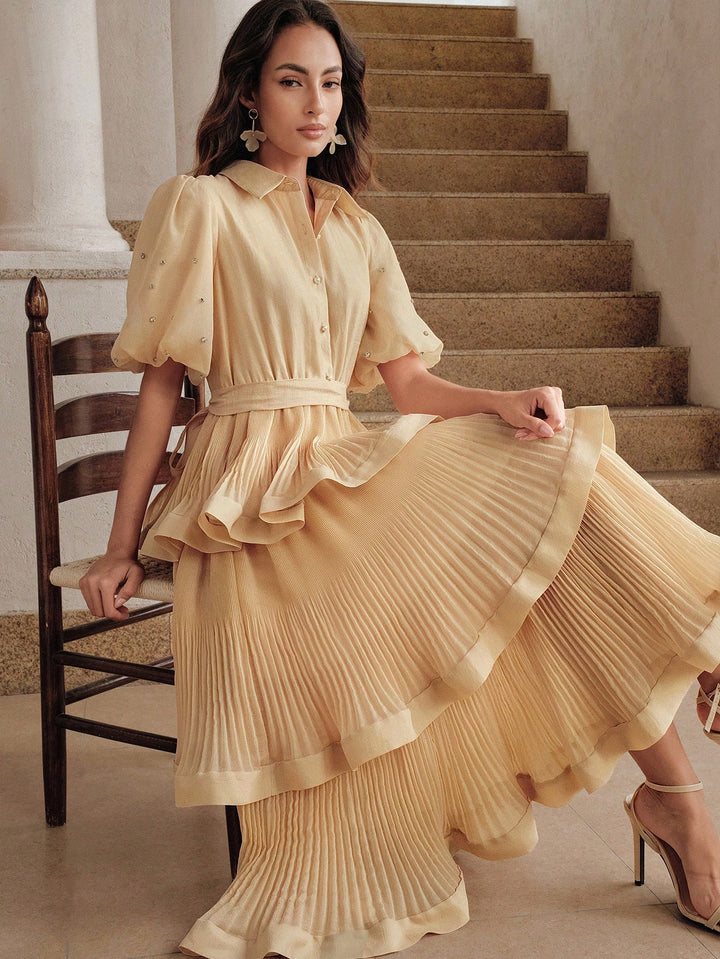 Rochie maxi SHEIN, kaki