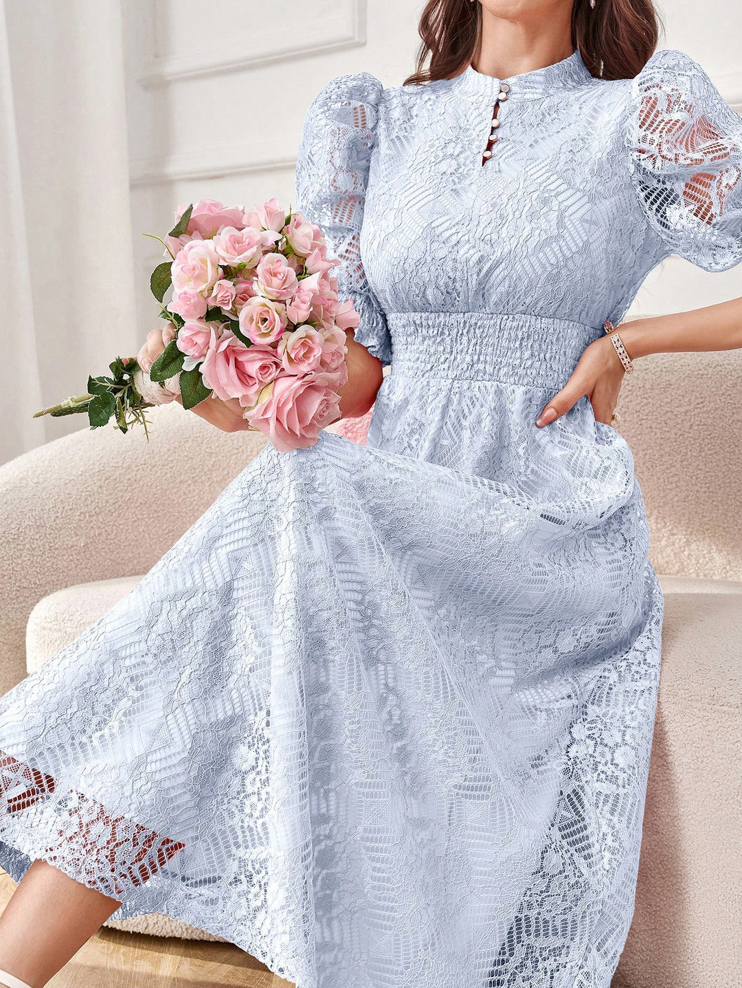 Rochie maxi SHEIN, albastru