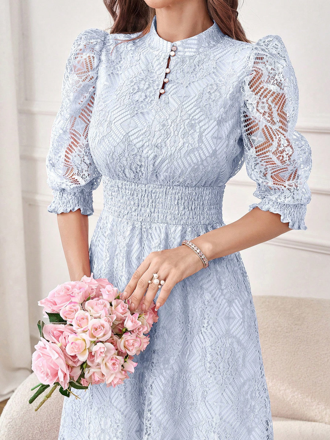 Rochie maxi SHEIN, albastru