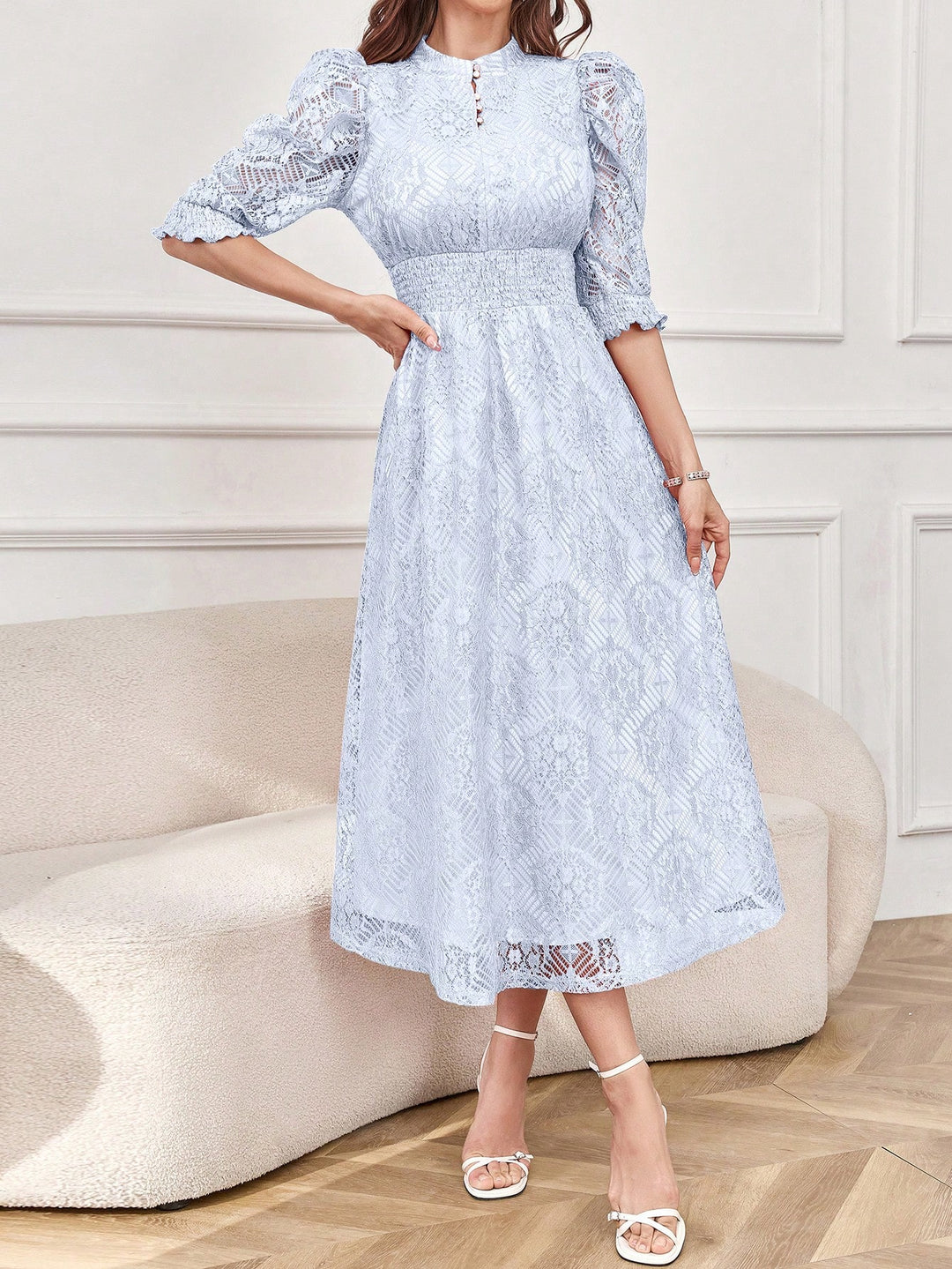 Rochie maxi SHEIN, albastru