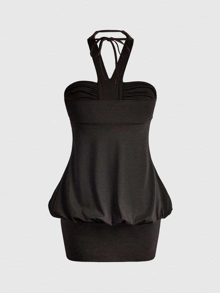 Rochie mini SHEIN, maro