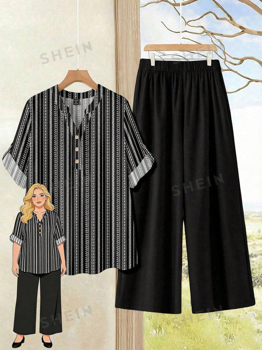 Compleu SHEIN, negru
