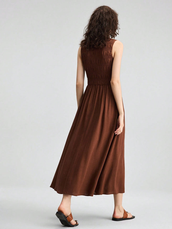 Rochie maxi SHEIN, maro