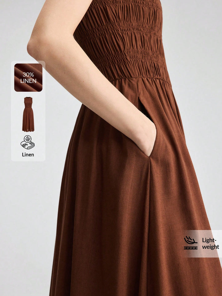 Rochie maxi SHEIN, maro