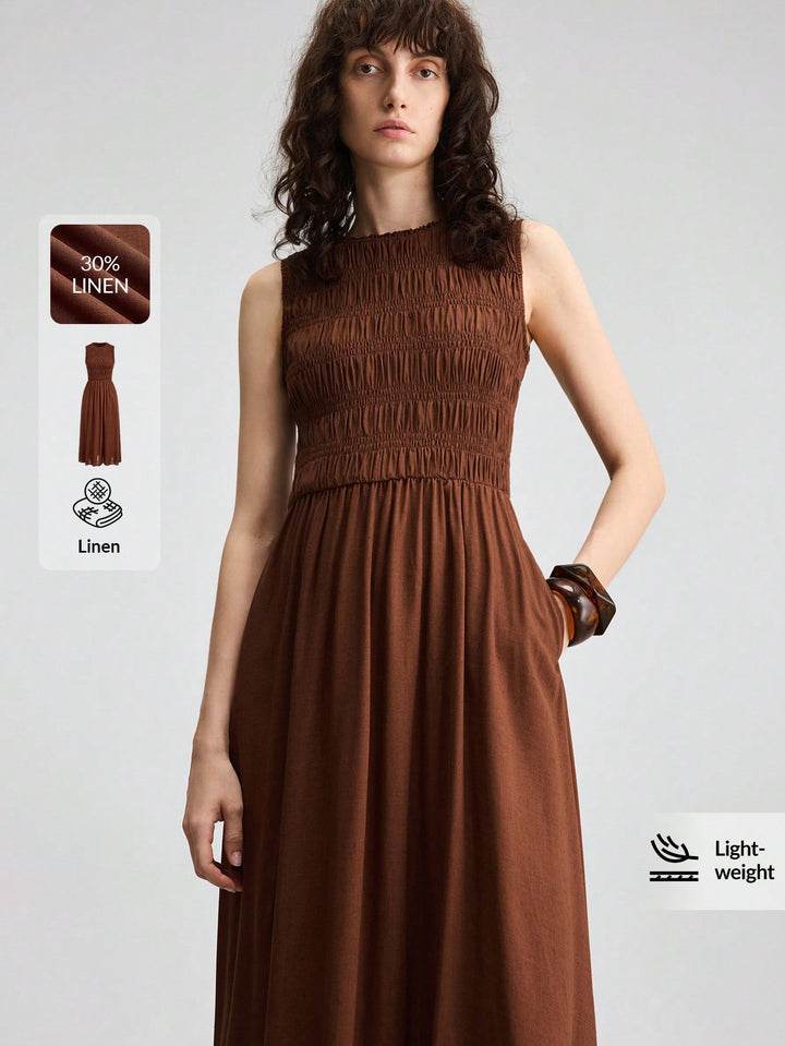 Rochie maxi SHEIN, maro