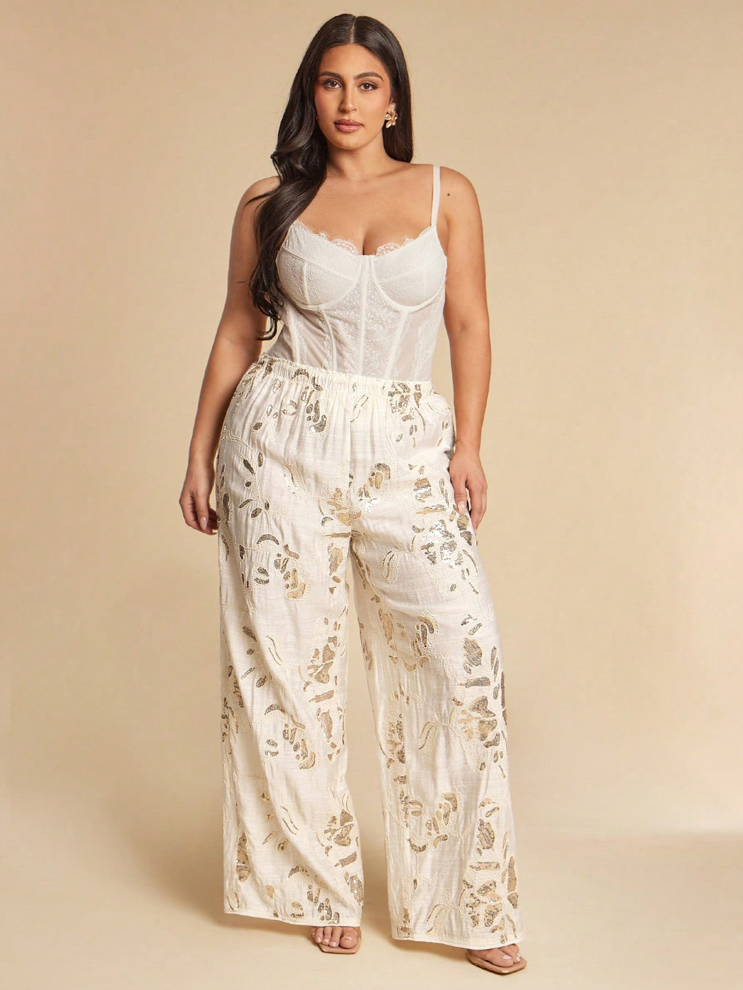 Pantaloni SHEIN, portocaliu