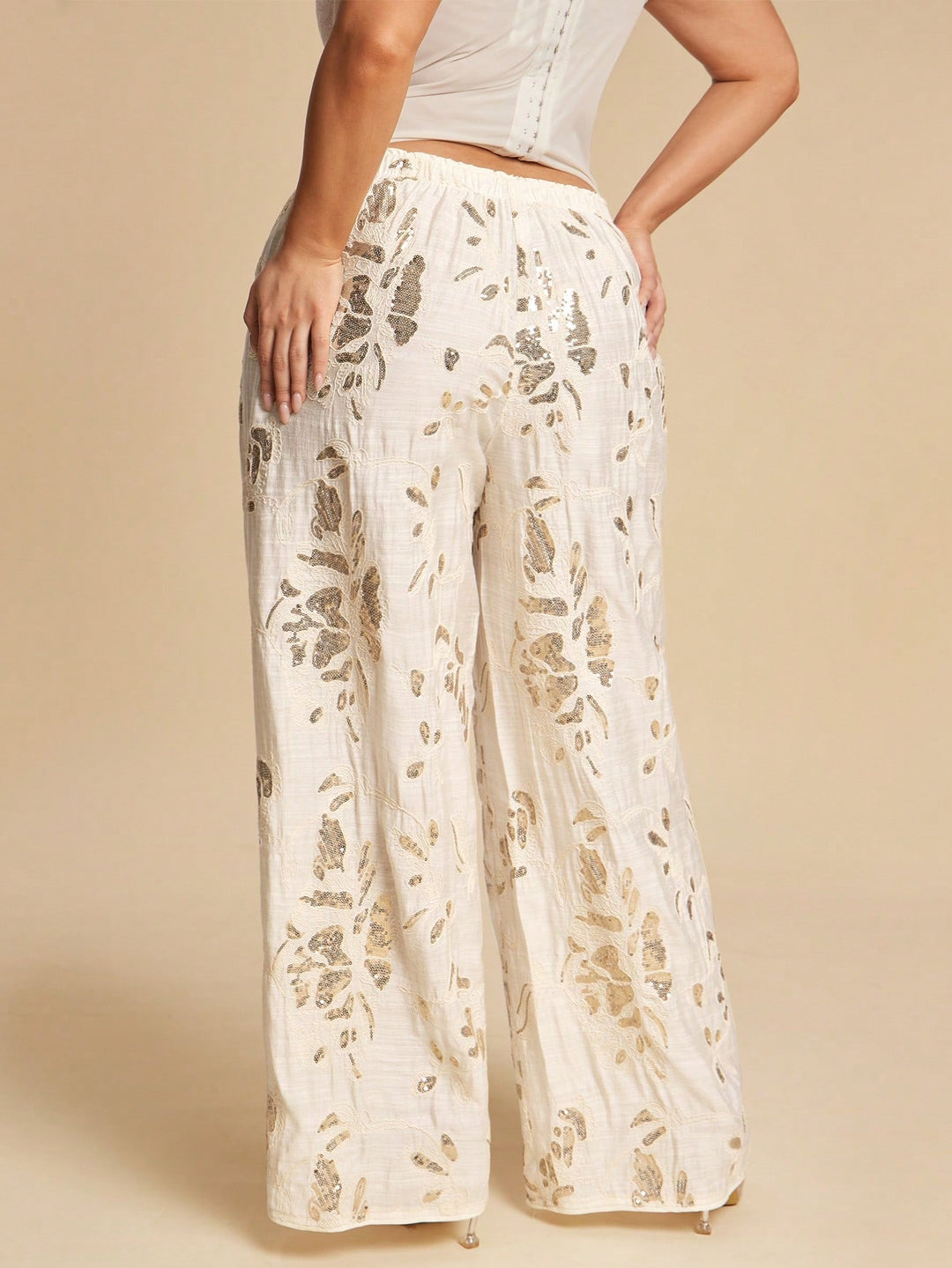Pantaloni SHEIN, portocaliu