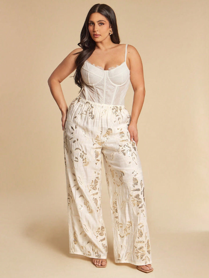 Pantaloni SHEIN, portocaliu