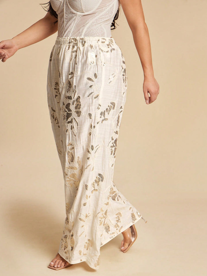 Pantaloni SHEIN, portocaliu