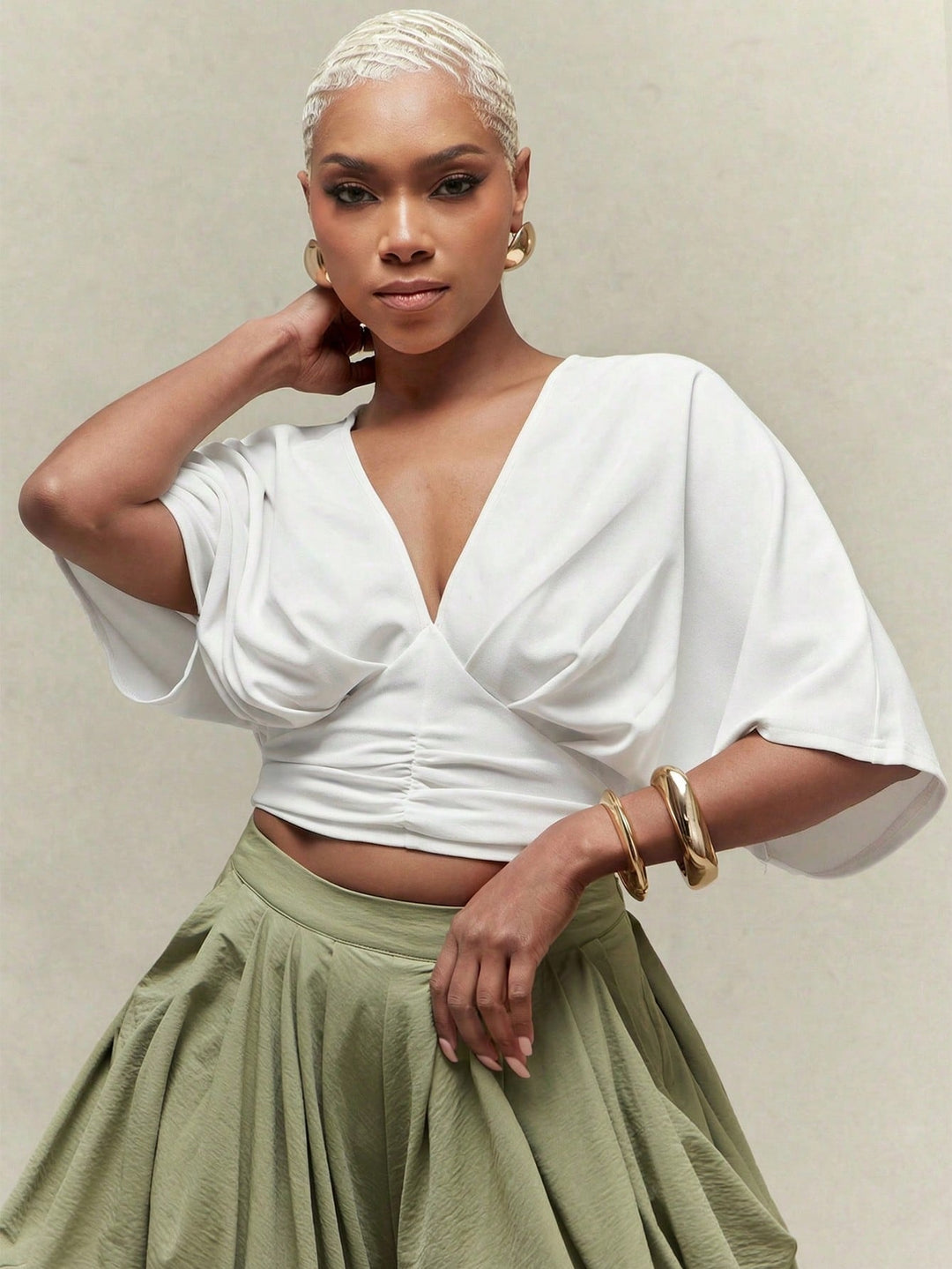 Top SHEIN, alb