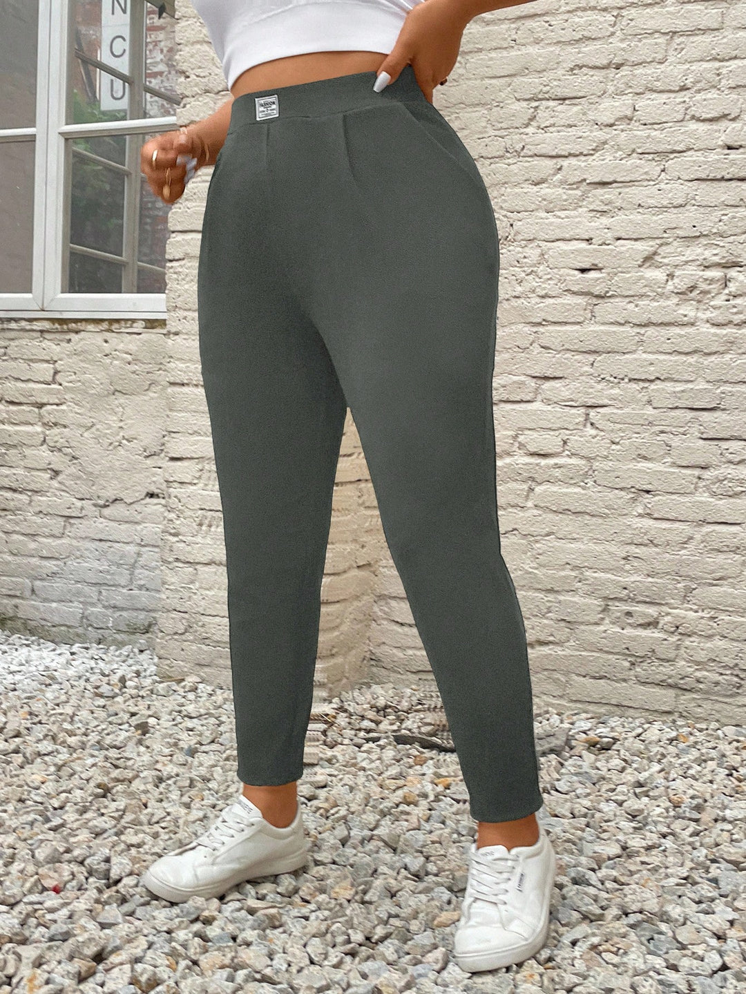 Pantaloni SHEIN, gri