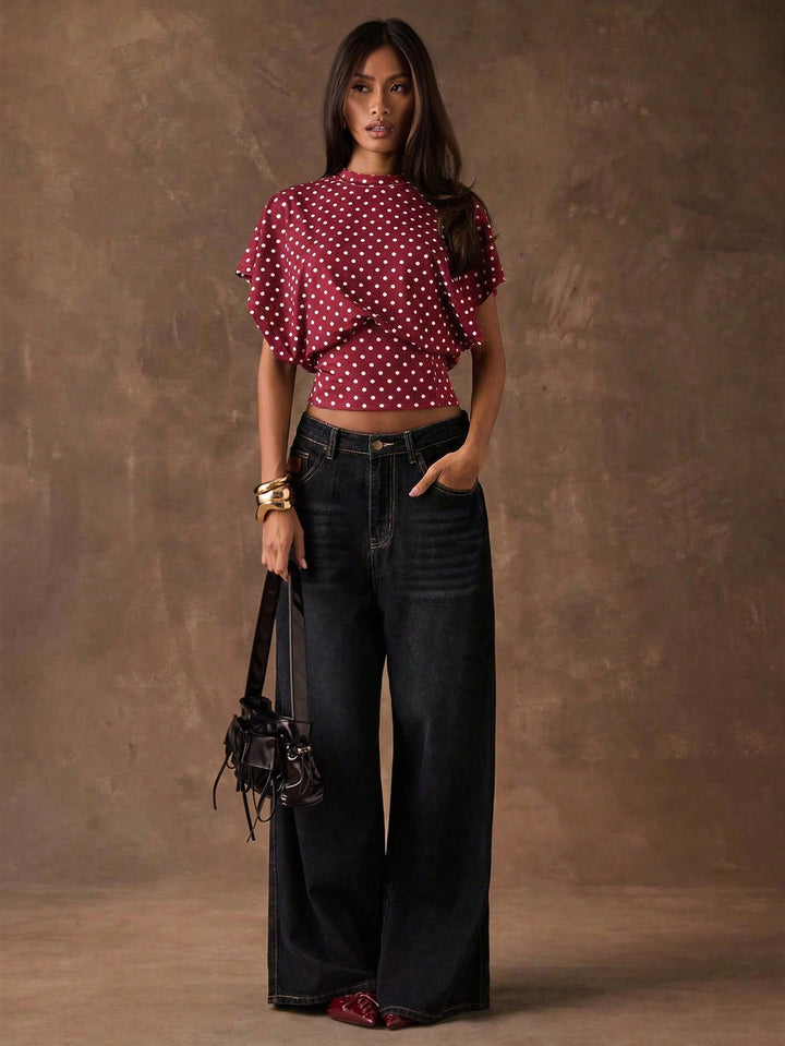 Tricou SHEIN, vișiniu