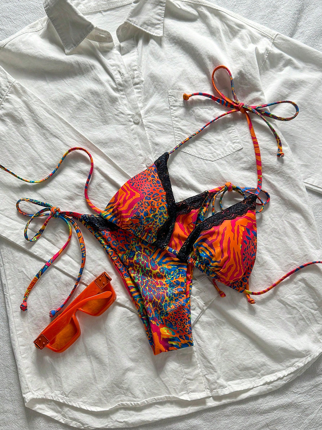Set bikini SHEIN, mix culori