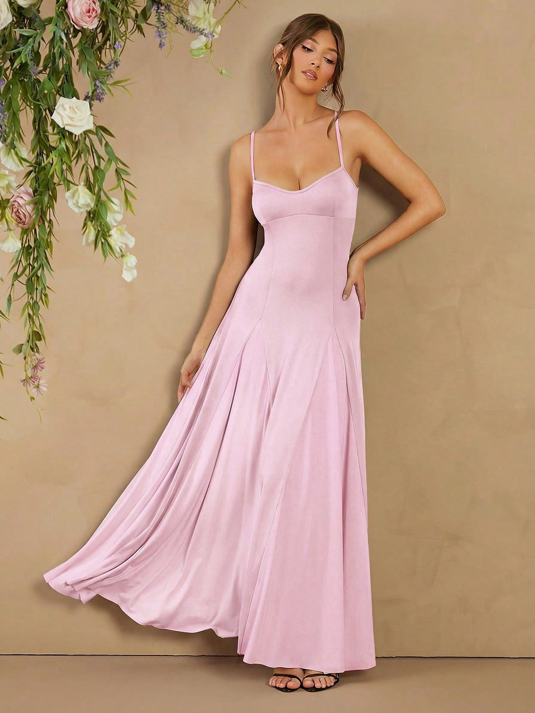 Rochie maxi SHEIN, roz