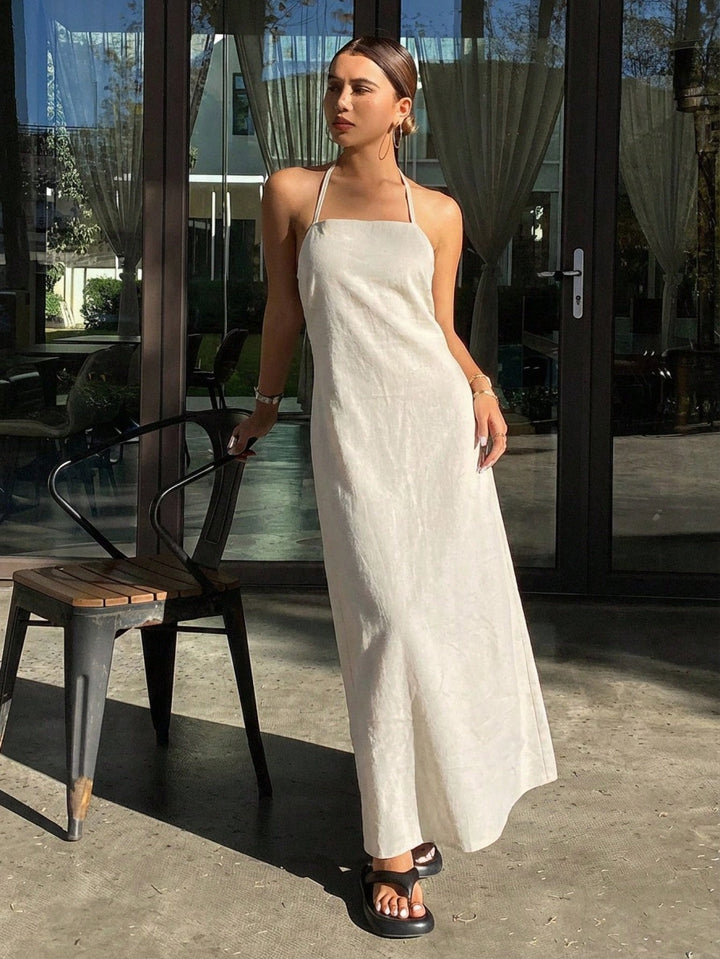 Rochie midi SHEIN, bej