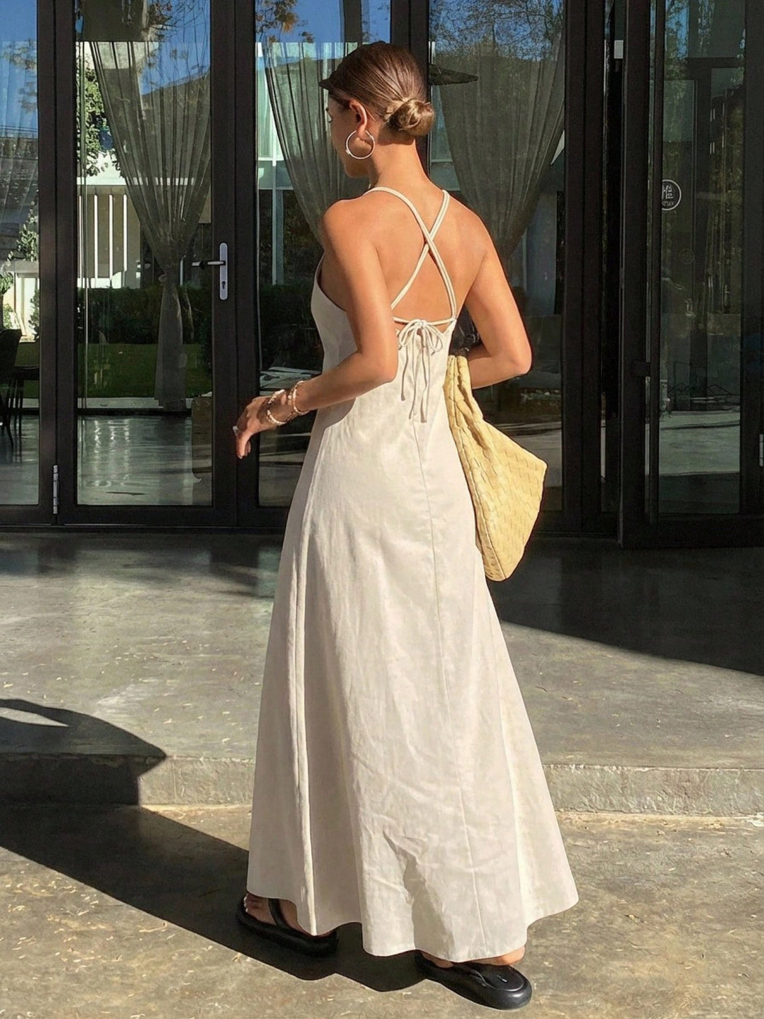 Rochie midi SHEIN, bej