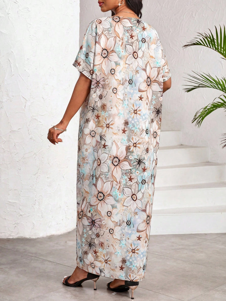 Rochie maxi SHEIN, mix culori