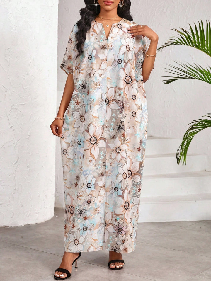 Rochie maxi SHEIN, mix culori
