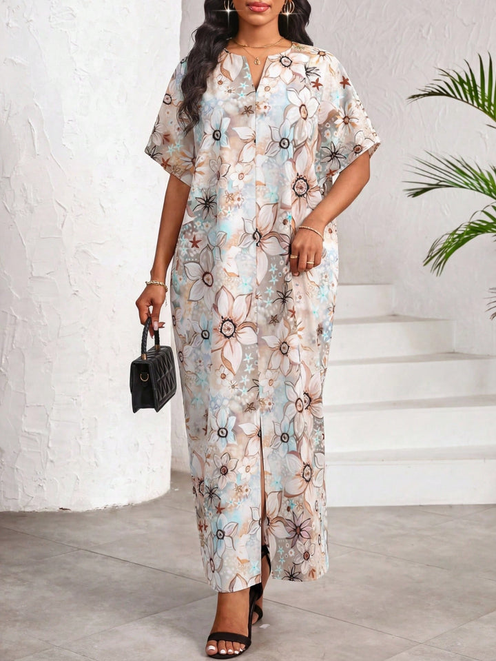 Rochie maxi SHEIN, mix culori