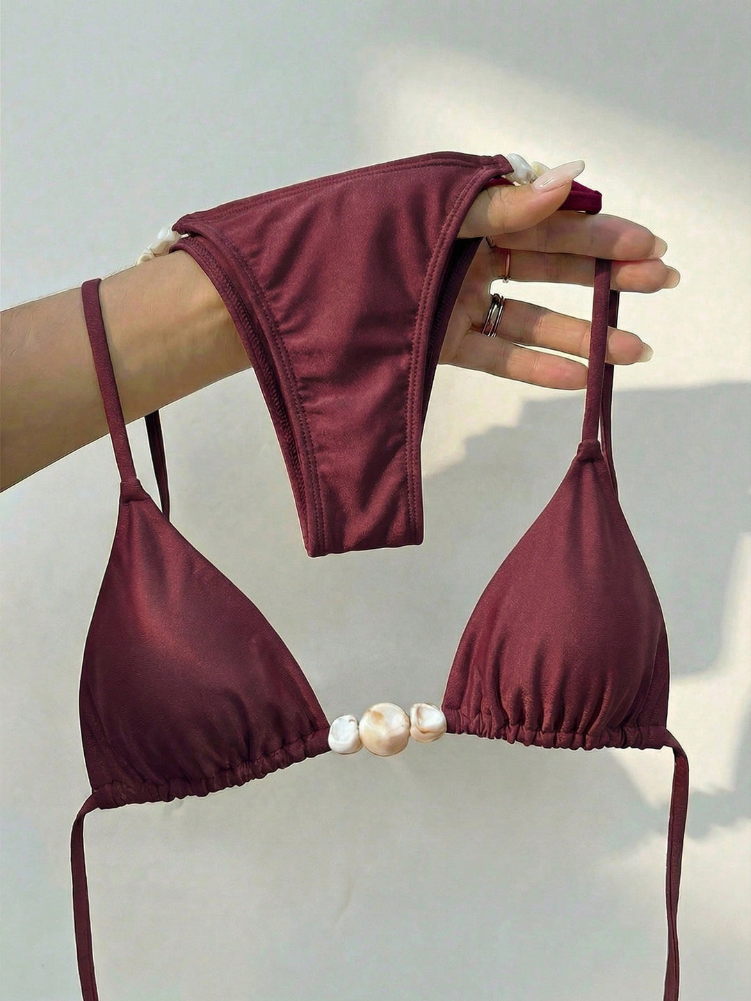 Set bikini SHEIN, vișiniu
