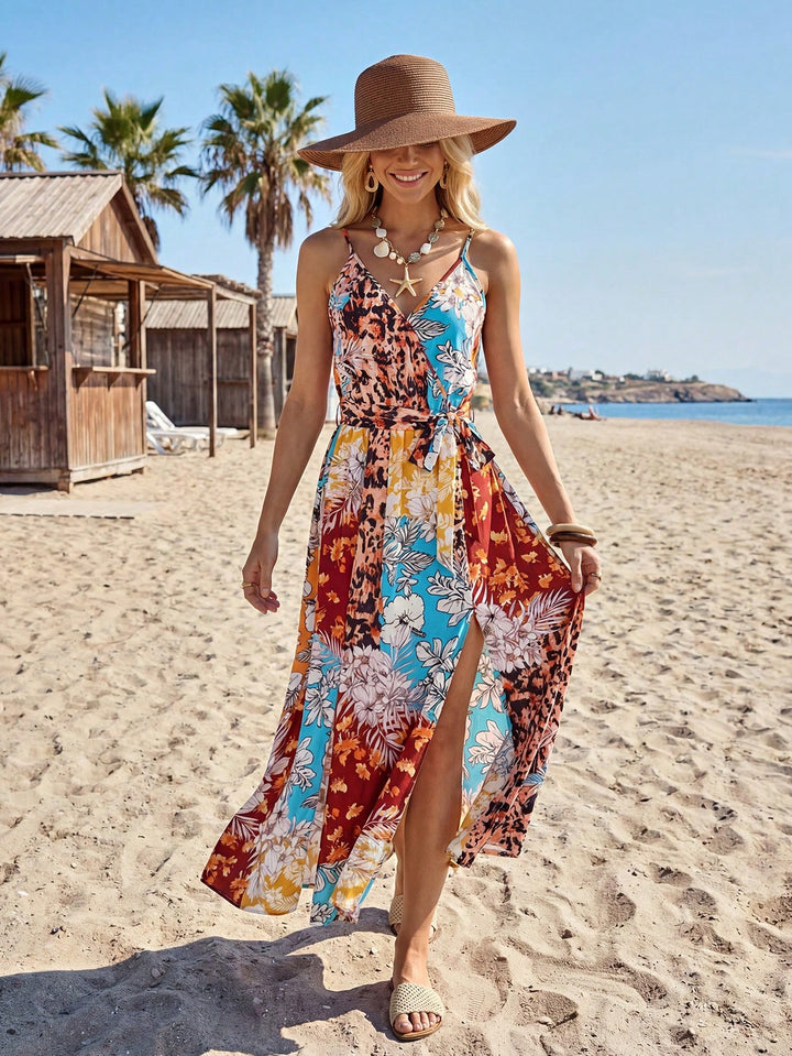 Rochie maxi SHEIN, mix culori