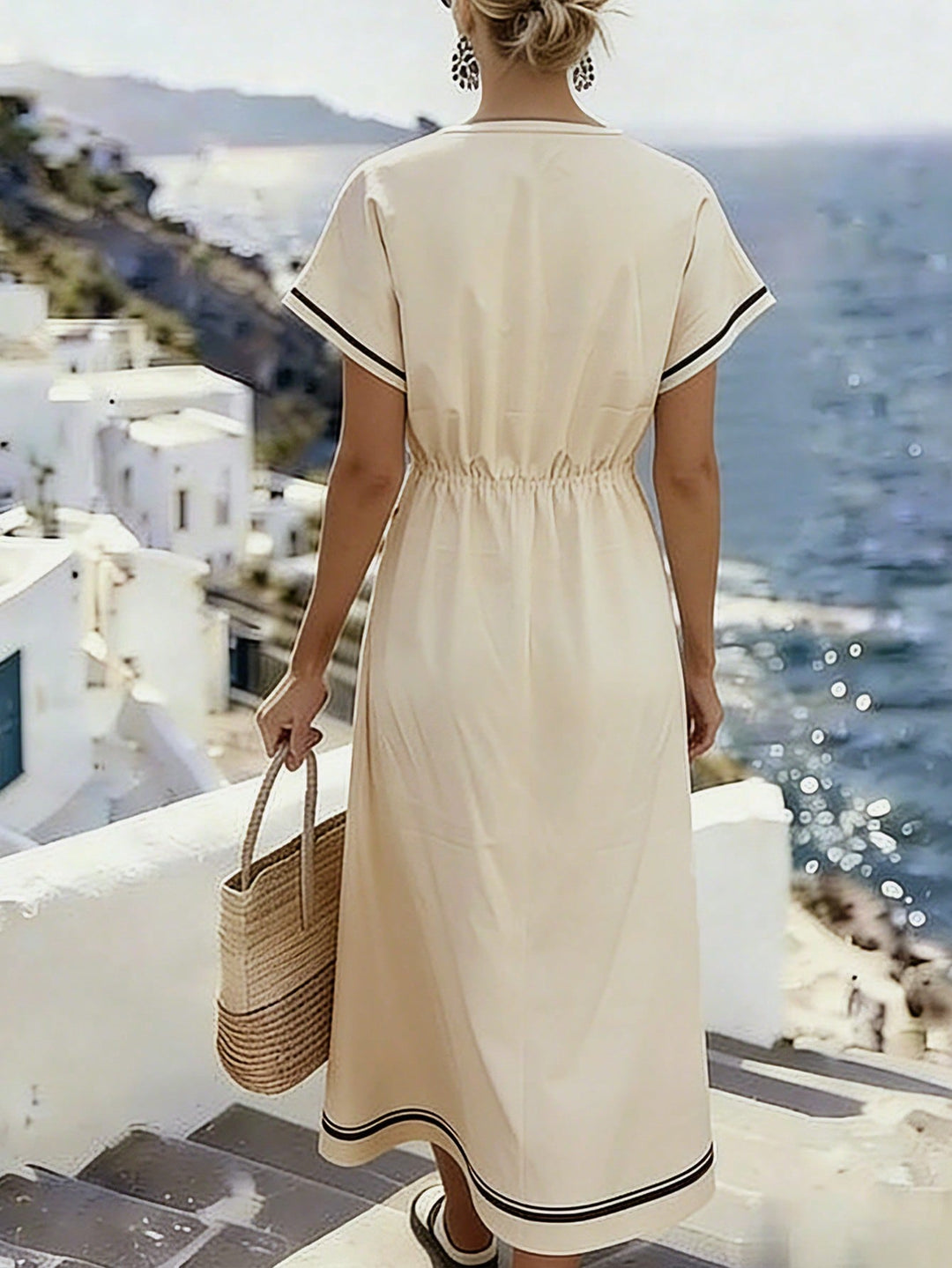 Rochie maxi SHEIN, bej