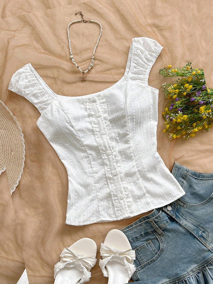 Top SHEIN, alb