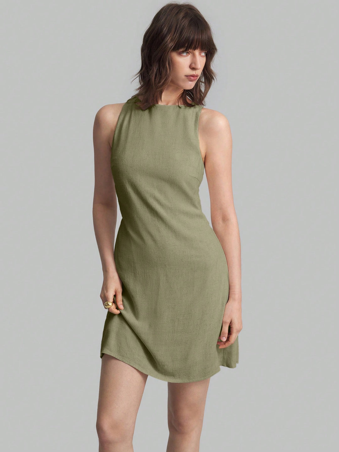 Rochie scurtă SHEIN, verde