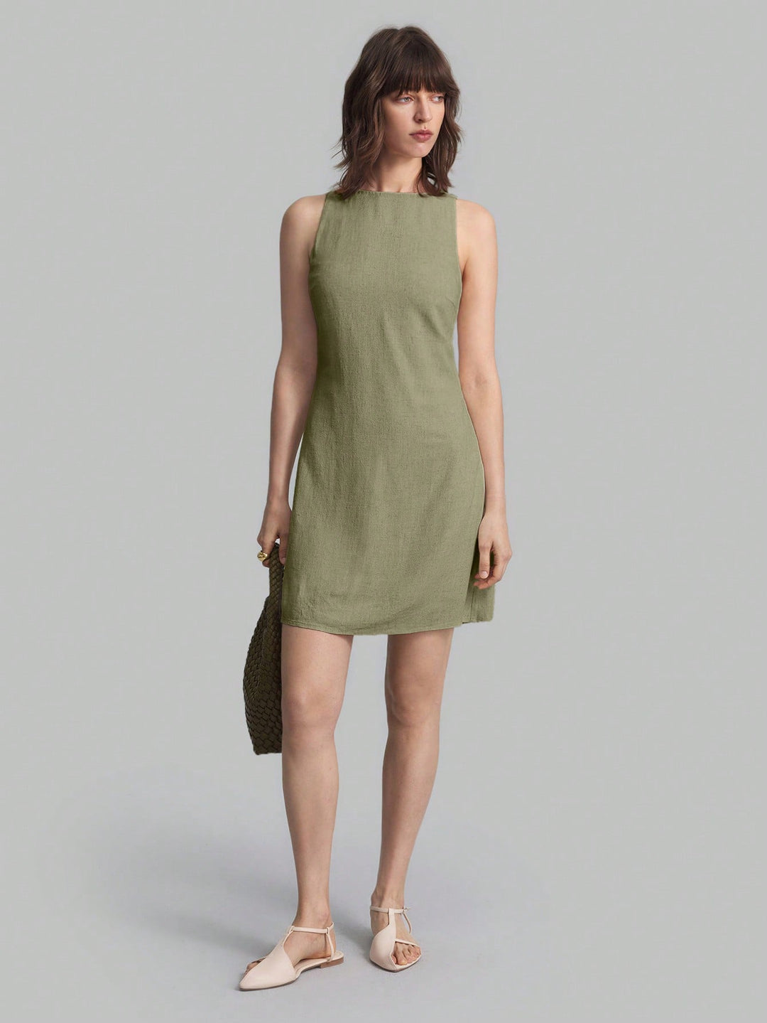 Rochie scurtă SHEIN, verde