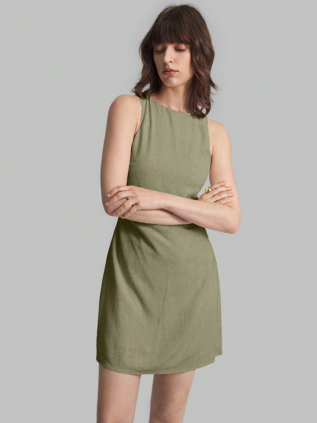 Rochie scurtă SHEIN, verde
