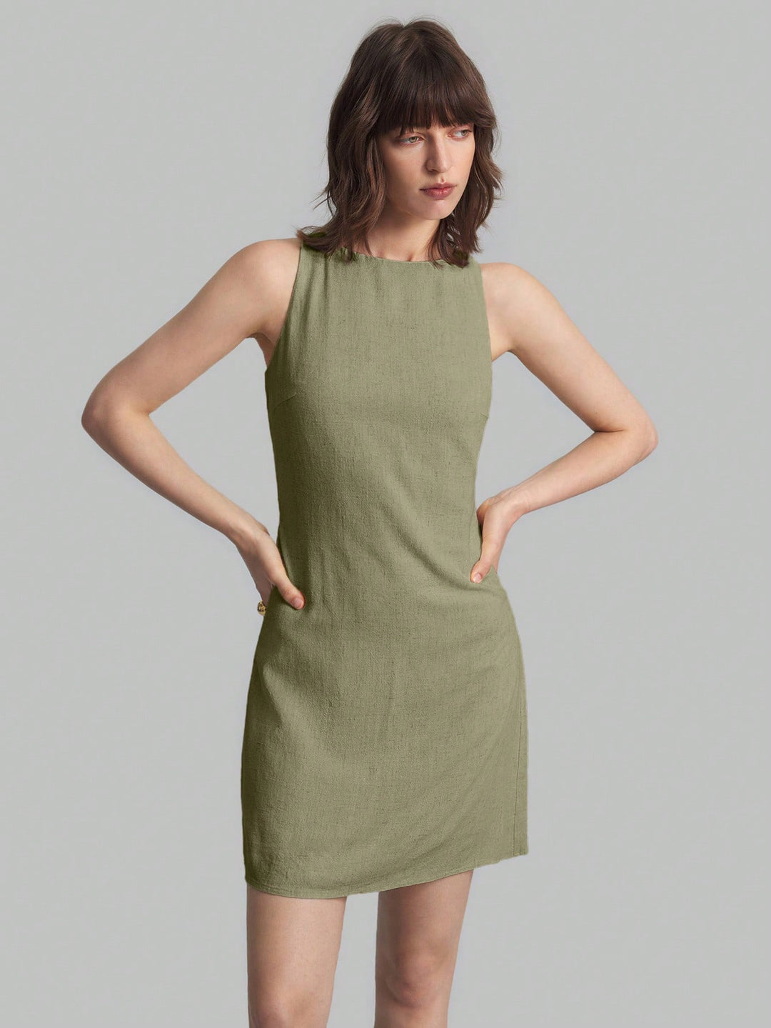 Rochie scurtă SHEIN, verde