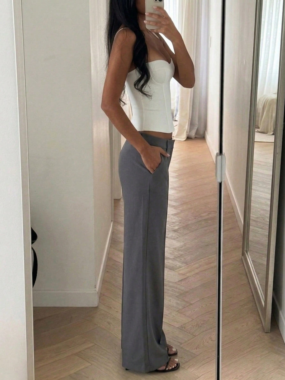 Pantaloni SHEIN, gri
